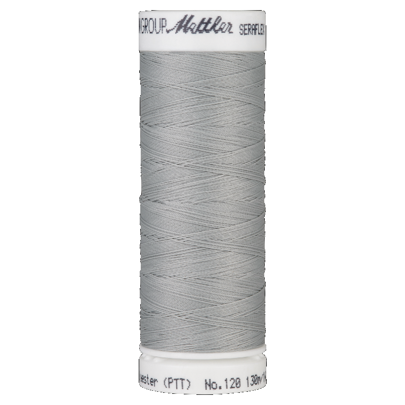 Mettler Seraflex 120, #1140 STERLING 130m Elastic Sewing Thread