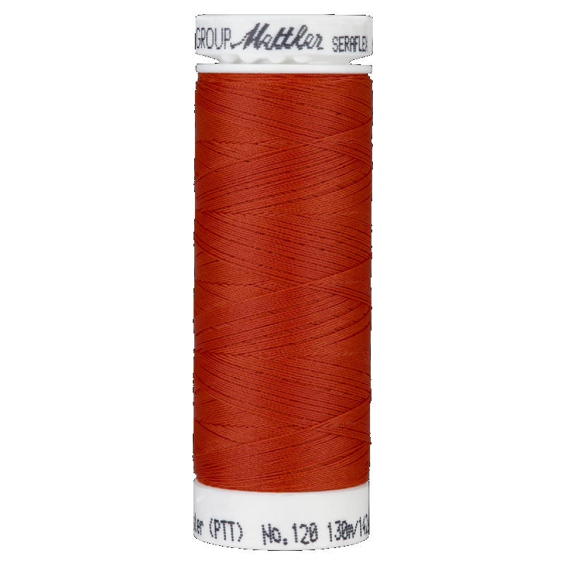 Mettler Seraflex 120, #1336 VERMILION 130m Elastic Sewing Thread