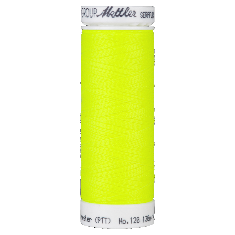 Mettler Seraflex 120, #1426 VIVID YELLOW 130m Elastic Sewing Thread