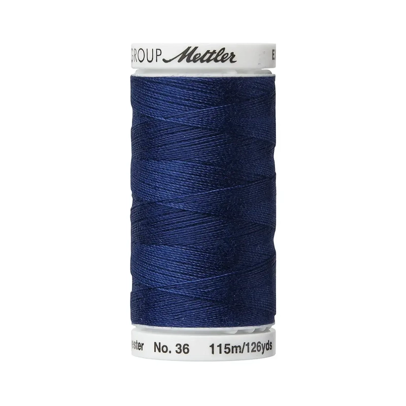 Mettler Extra Strong #0823 NIGHT BLUE, 115m Polyester Thread