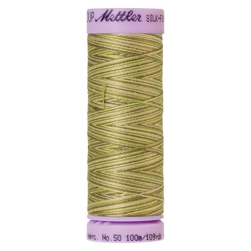 Mettler Silk-Finish Cotton Multi 50, #9820 GREEN TEA 100m Cotton Thread