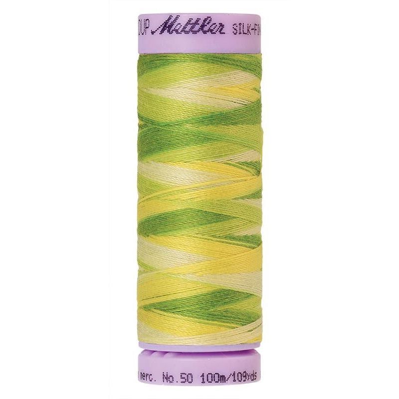 Mettler Silk-Finish Cotton Multi 50, #9830 CITRUS TWIST 100m Cotton Thread