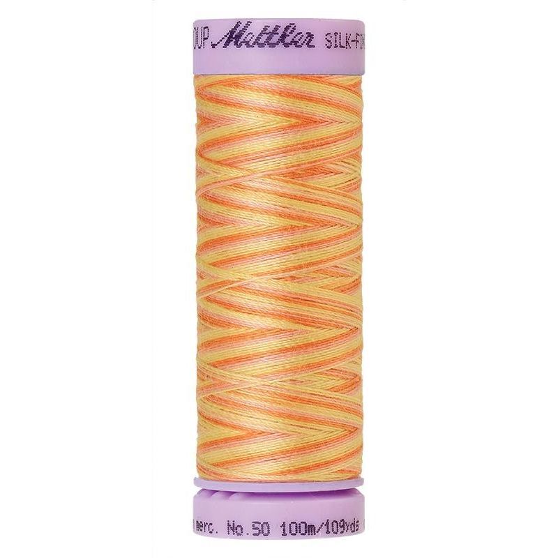 Mettler Silk-Finish Cotton Multi 50, #9833 MORNING GLOW 100m Cotton Thread