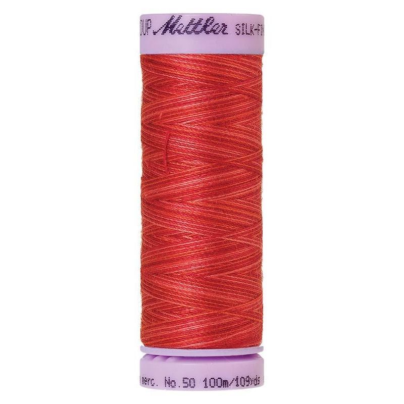 Mettler Silk-Finish Cotton Multi 50, #9848 STRAWBERRY 100m Cotton Thread