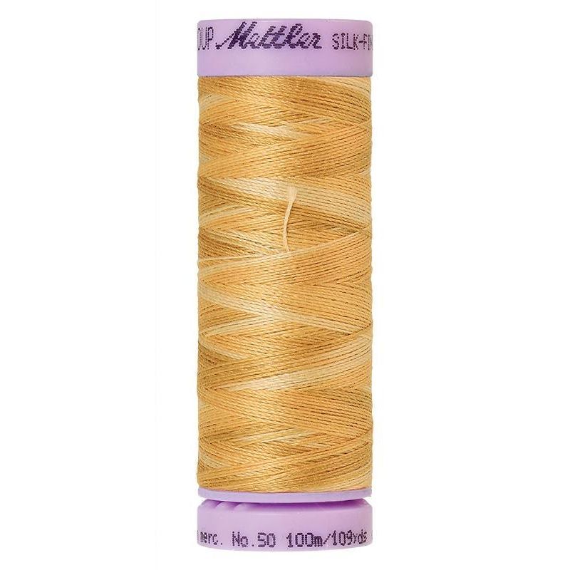 Mettler Silk-Finish Cotton Multi 50, #9855 BLEACHED STRAW 100m Cotton Thread
