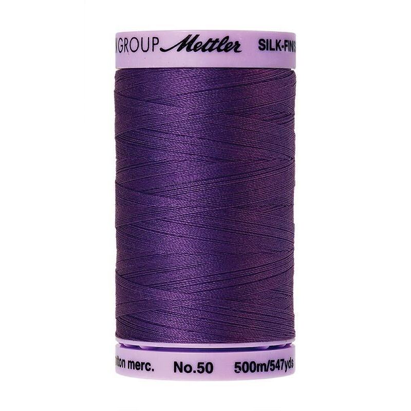 Mettler Silk-finish Cotton 50, #0030 IRIS BLUE 500m Thread (Old #0673)