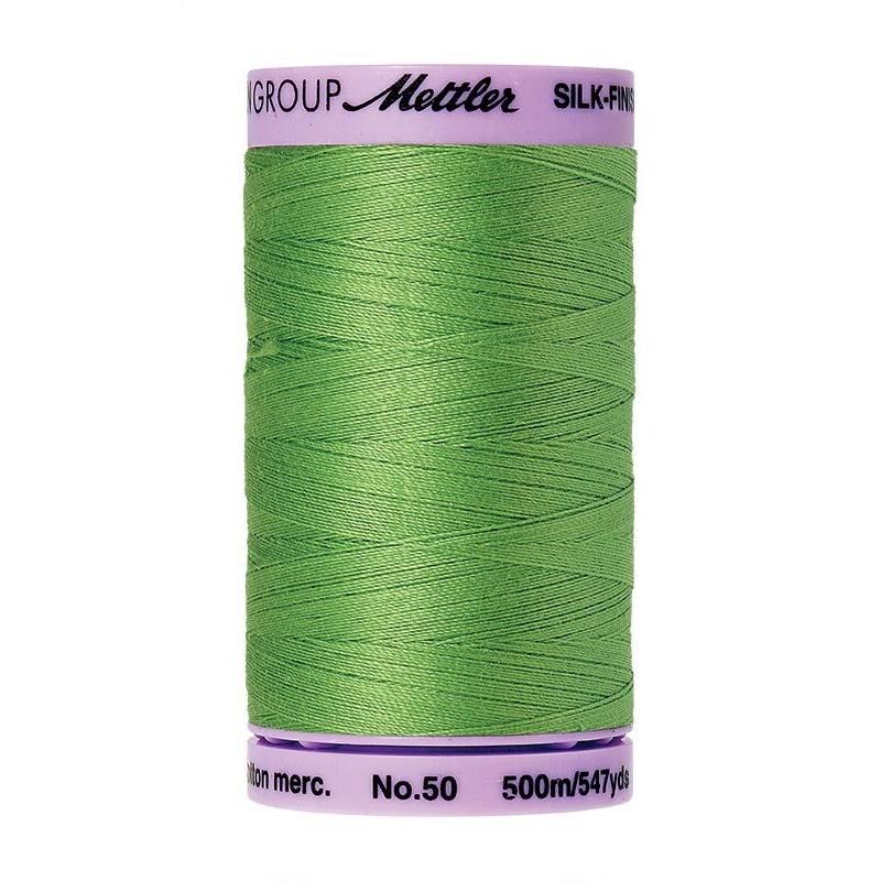 Mettler Silk-finish Cotton 50, #0092 BRIGHT MINT 500m Thread (Old #0900)