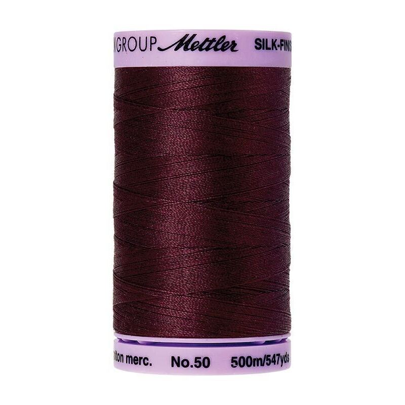 Mettler Silk-finish Cotton 50, #0111 BEET RED 500m Thread (Old #0771)