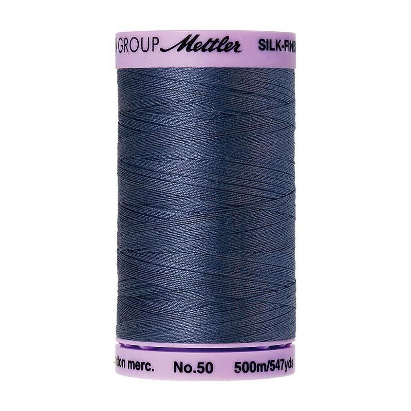 Mettler Silk-finish Cotton 50, #0311 BLUE SHADOW 500m Thread (Old #0684)