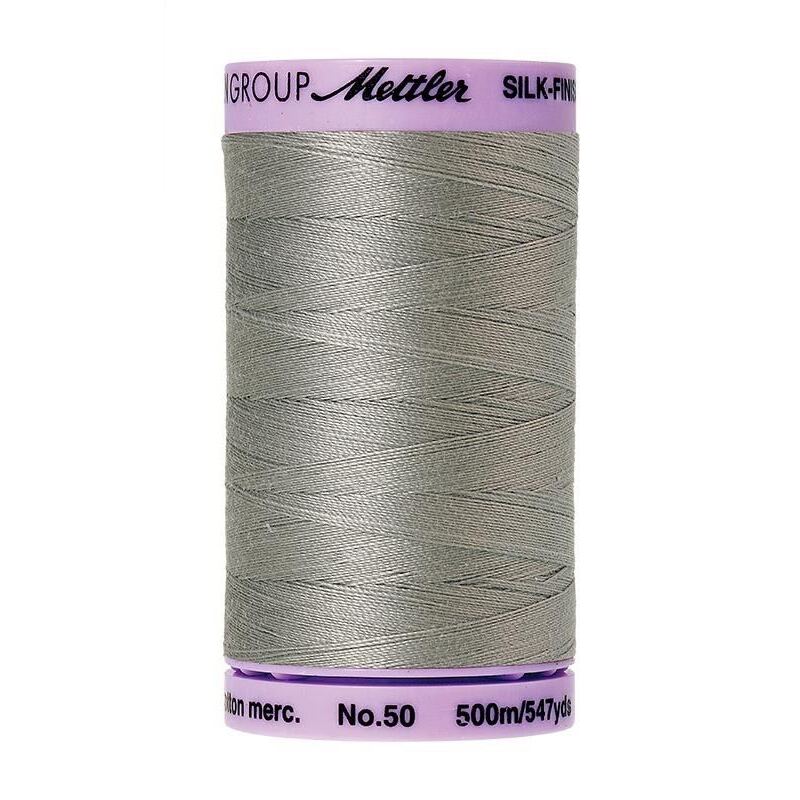 Mettler Silk-finish Cotton 50, #0413 TITAN GREY 500m Thread (Old #0693)