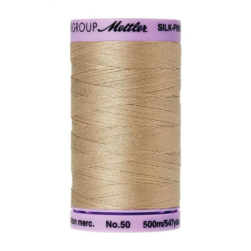 Mettler Silk-finish Cotton 50, #0538 STRAW 500m Thread (Old #0844)