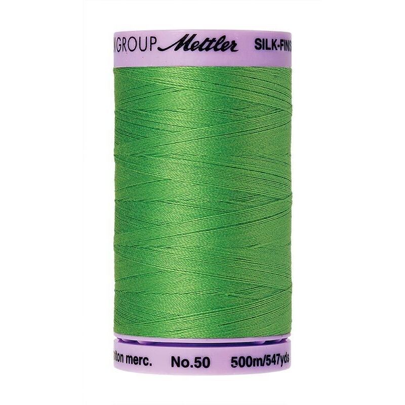 Mettler Silk-finish Cotton 50, #1099 LIGHT KELLY 500m Thread (Old #0895)