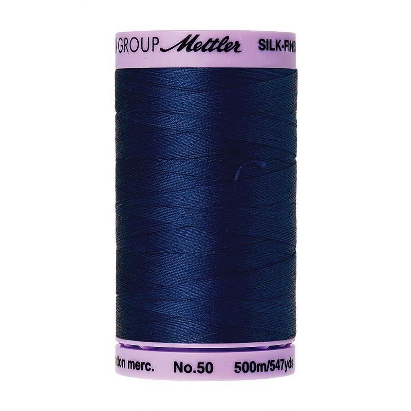 Mettler Silk-finish Cotton 50, #1304 IMPERIAL BLUE 500m Thread (Old #0675)