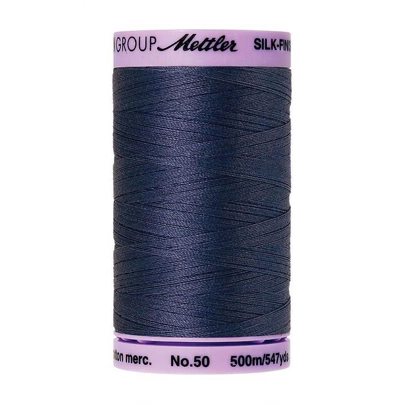 Mettler Silk-finish Cotton 50, #1365 TRUE NAVY 500m Thread (Old #0570)