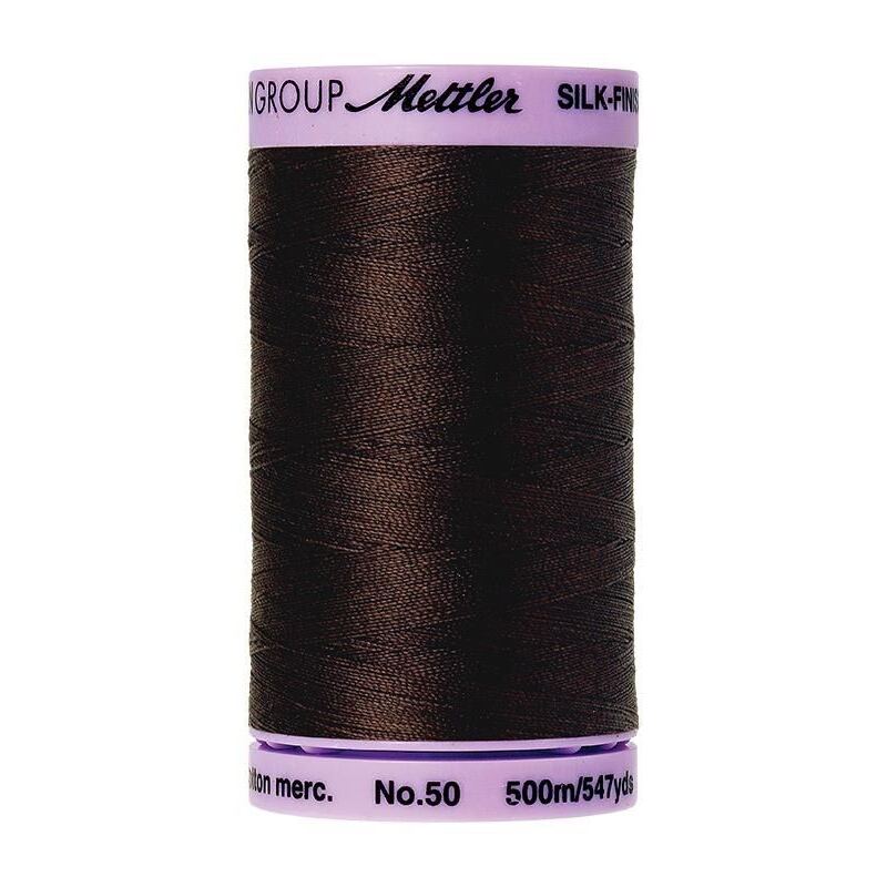Mettler Silk-finish Cotton 50, #1382 BLACK PEPPERCORN 500m Thread (Old #0618)