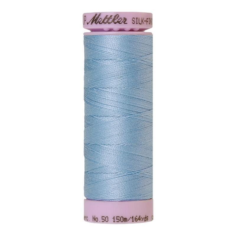 Mettler Silk-finish Cotton 50, #0272 AZURE BLUE 150m Thread
