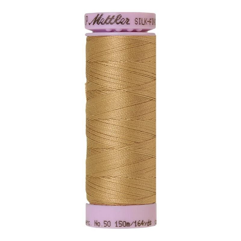 Mettler Silk-finish Cotton 50, #0285 CARAMEL CREAM 150m Thread (Old Colour #0514)