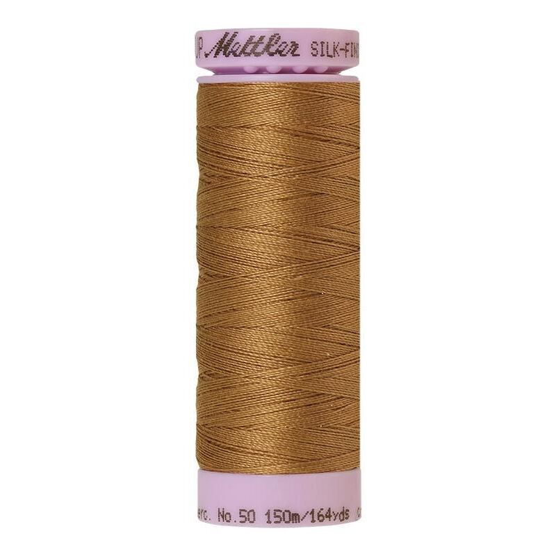 Mettler Silk-finish Cotton 50, #0287 DARK TAN 150m Thread (Old Colour #0614)
