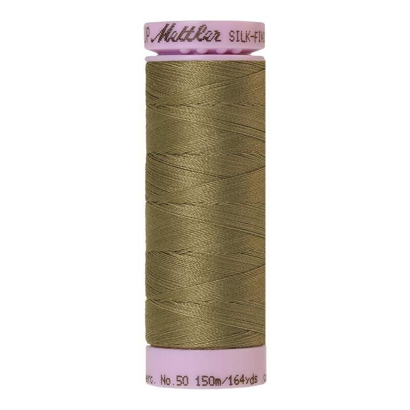 Mettler Silk-finish Cotton 50, #0420 OLIVE DRAB 150m Thread (Old Colour #0785)