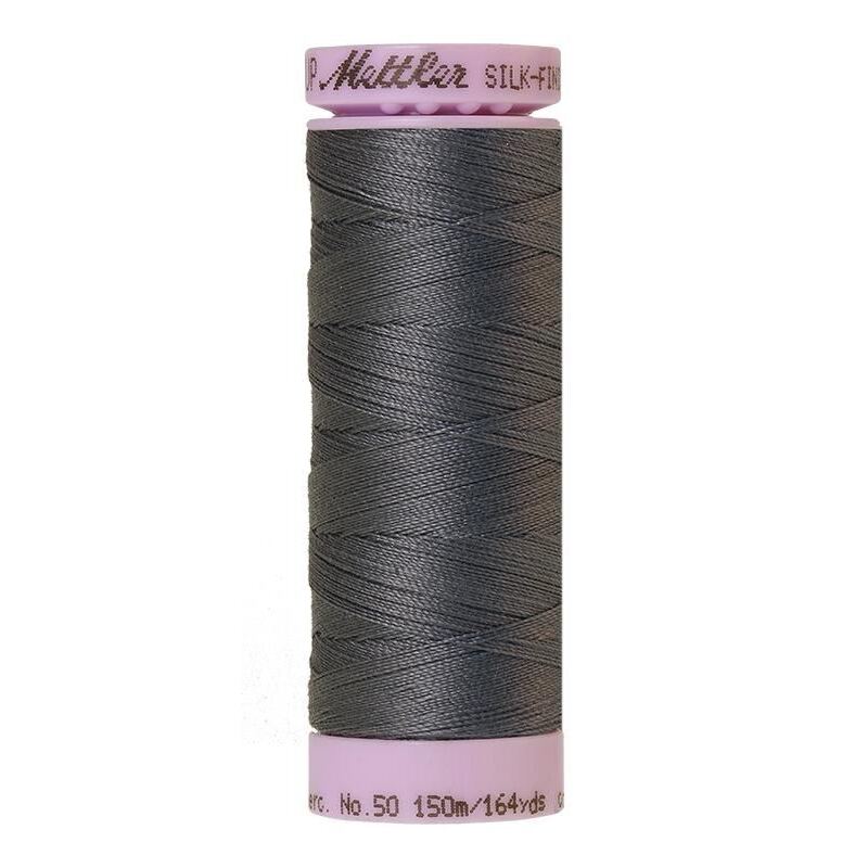 Mettler Silk-finish Cotton 50, #0878 MOUSY GRAY 150m Thread (Old Colour #0751)