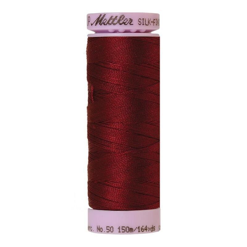 Mettler Silk-finish Cotton 50, #0918 CRANBERRY 150m Thread (Old Colour #0602)