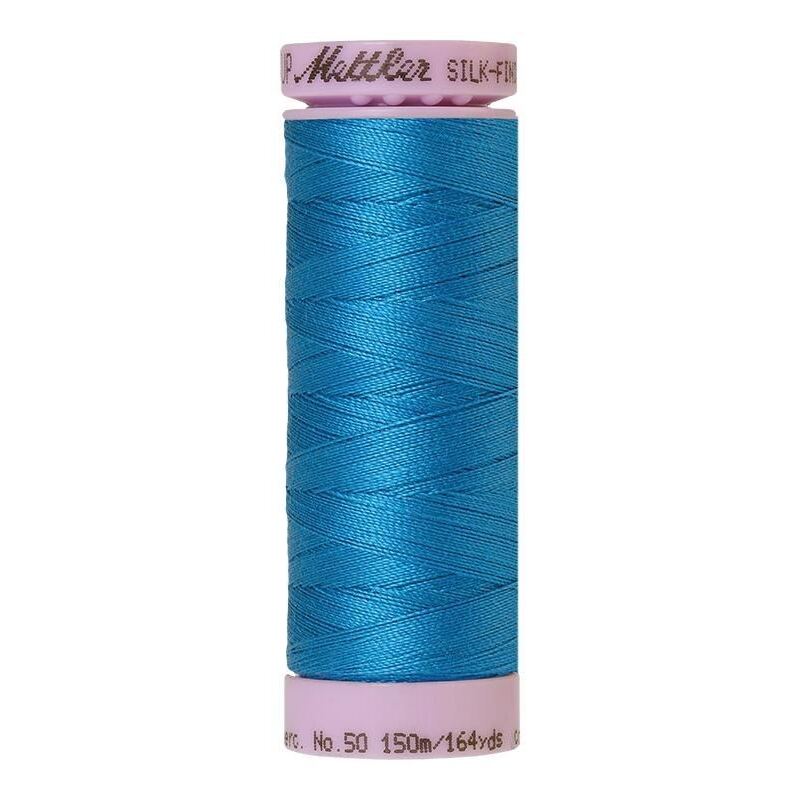 Mettler Silk-finish Cotton 50, #0999 CARRIBBEAN SEA 150m Thread (Old Colour #0883)