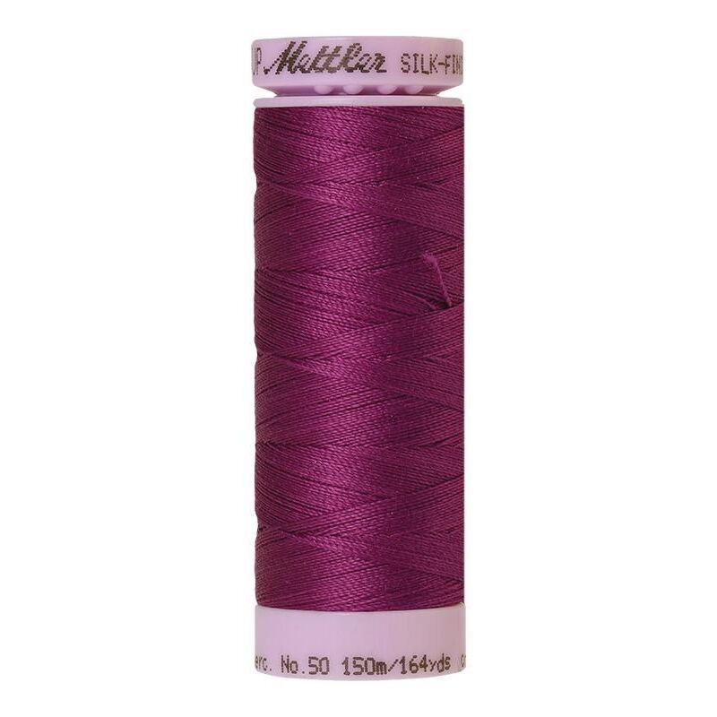 Mettler Silk-finish Cotton 50, #1062 PURPLE PASSION 150m Thread