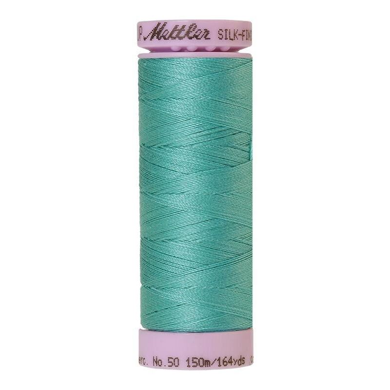 Mettler Silk-finish Cotton 50, #1091 DEEP AQUA 150m Thread (Old Colour #0899)