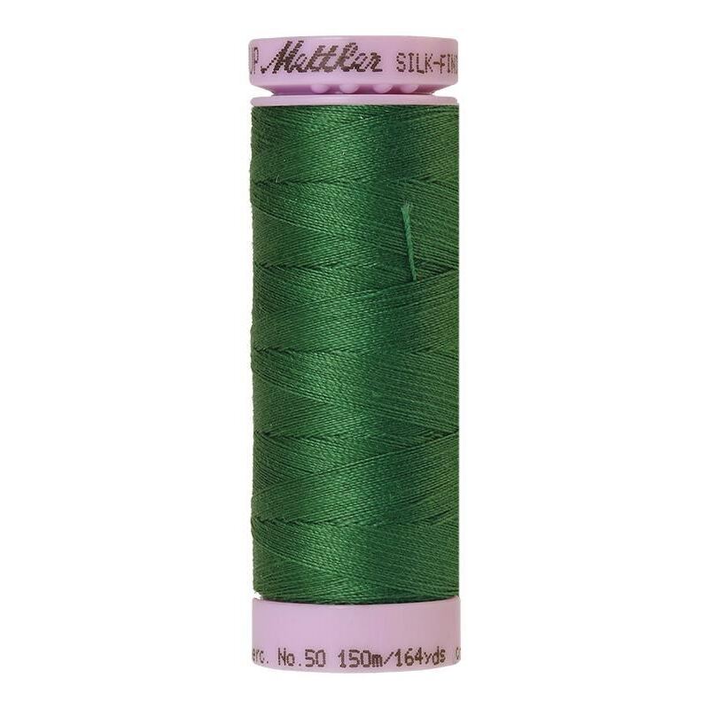 Mettler Silk-finish Cotton 50, #1097 BRIGHT GREEN 150m Thread (Old Colour #0714)
