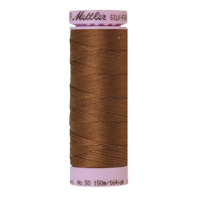 Mettler Silk-finish Cotton 50, #1223 PECAN 150m Thread (Old Colour #0832)