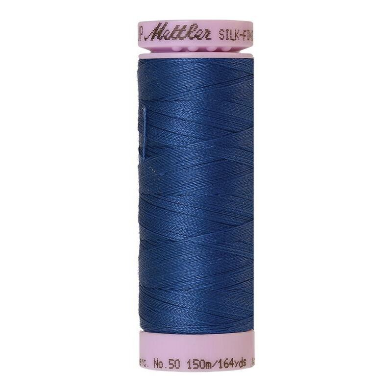 Mettler Silk-finish Cotton 50, #1316 STEEL BLUE 150m Thread (Old Colour #0569)