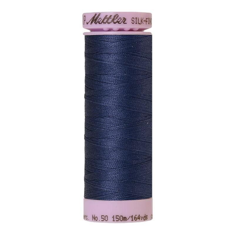 Mettler Silk-finish Cotton 50, #1365 TRUE NAVY 150m Thread (Old Colour #0570)