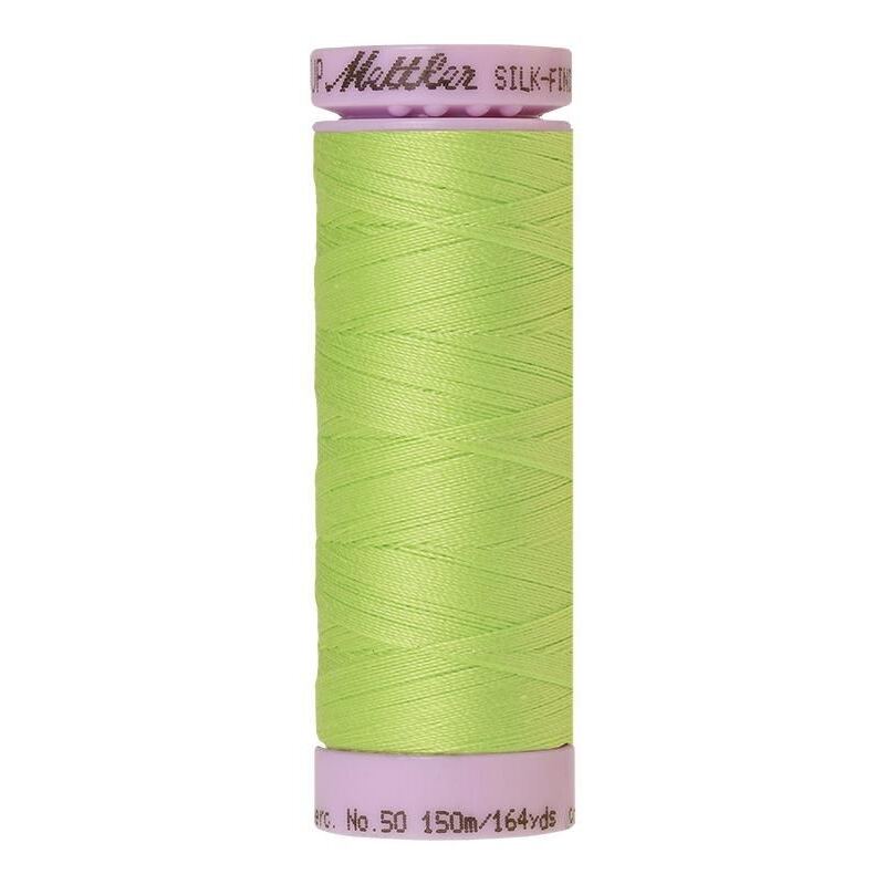 Mettler Silk-finish Cotton 50, #1528 BRIGHT LIME GREEN 150m Thread