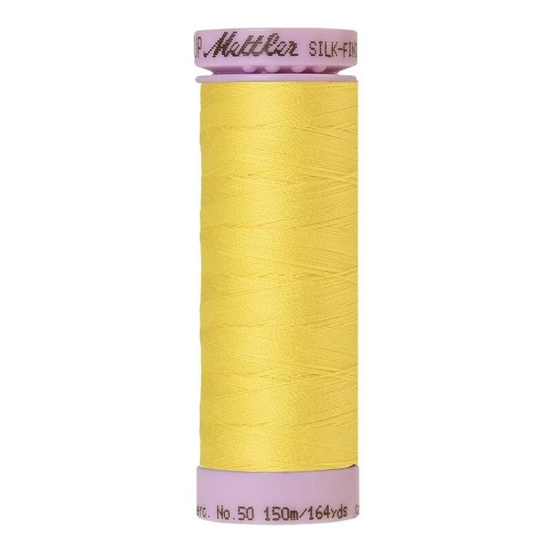 Mettler Silk-finish Cotton 50, #3507 LEMON ZEST 150m Thread (Old Colour #0501)