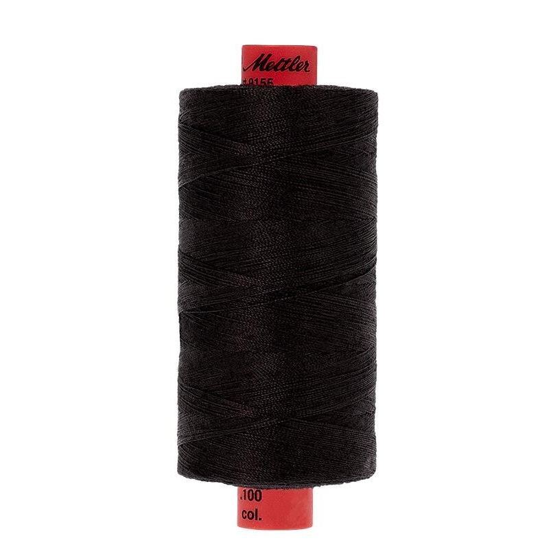 Mettler Metrosene 100, #4000 BLACK 1000m Corespun Polyester Thread