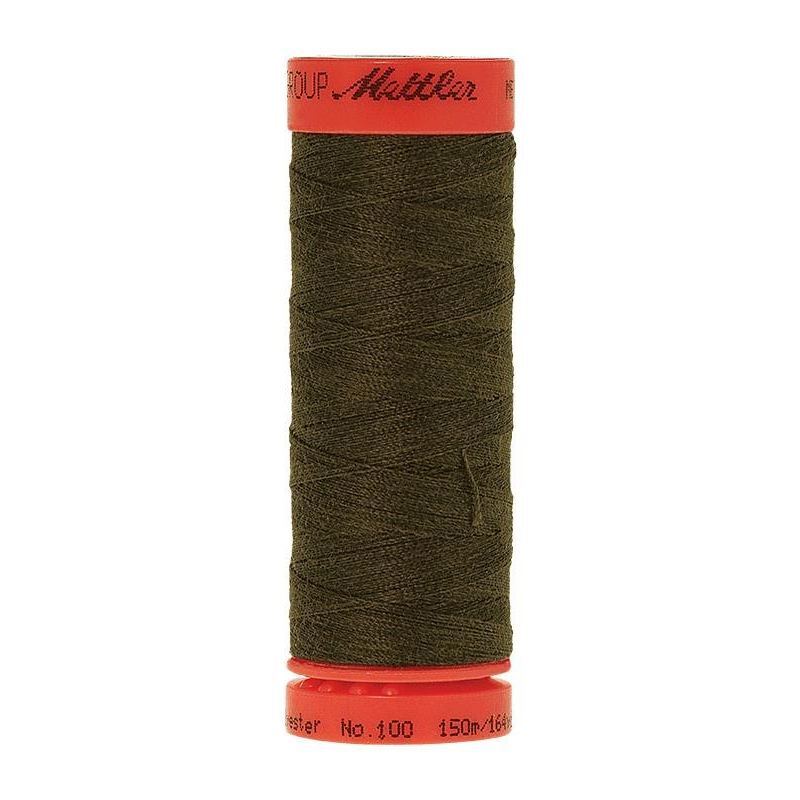 Mettler Metrosene 100, #0660 UMBER 150m Corespun Polyester Thread