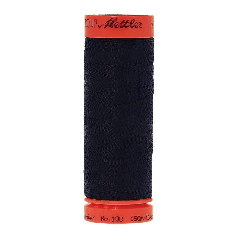 Mettler Metrosene 100, #0810 BLUE BLACK 150m Corespun Polyester Thread