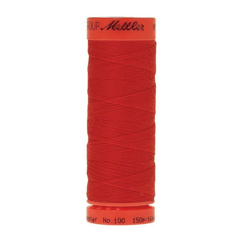 Mettler Metrosene 100, #1458 POPPY 150m Corespun Polyester Thread