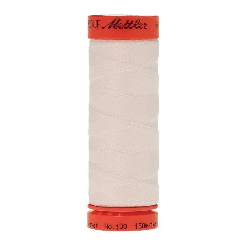 Mettler Metrosene 100, #2000 WHITE 150m Corespun Polyester Thread