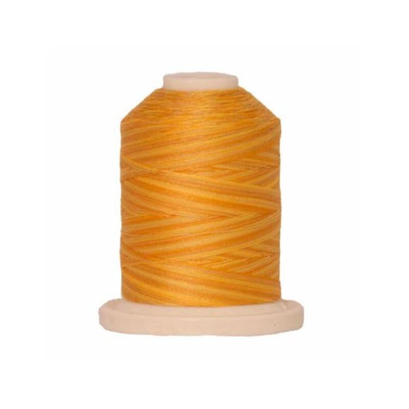 Signature Variegated 40 SM076 Brassy Yellows Cotton Machine Quilting Thread 700yd