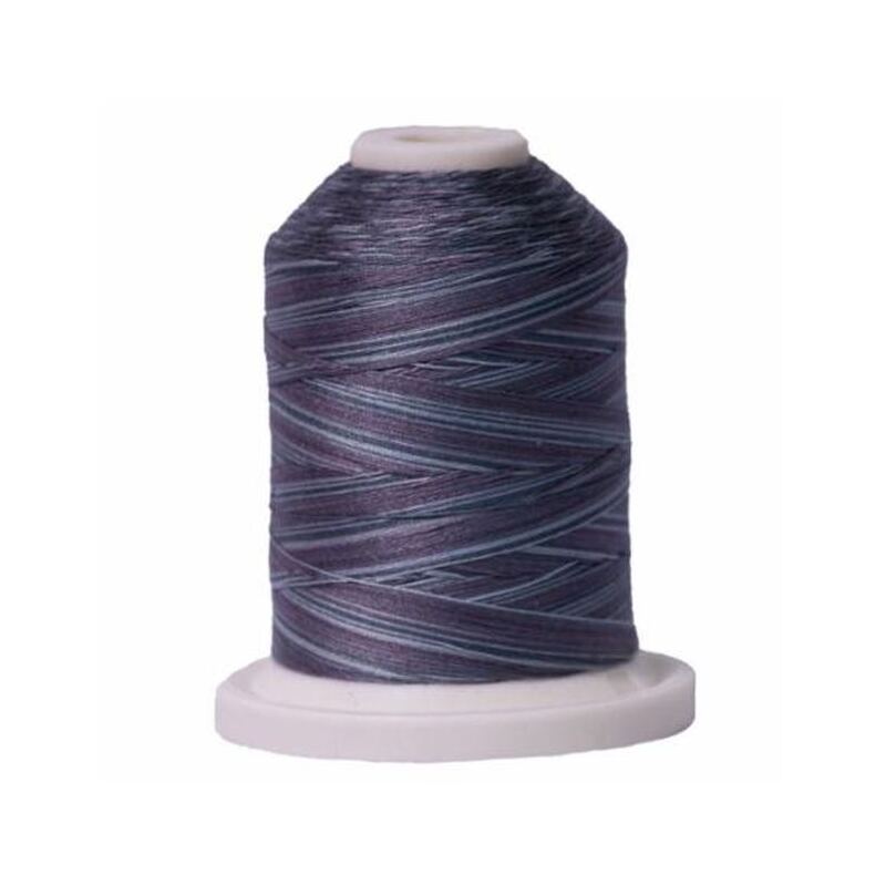 Signature Variegated 40 SM081 Smokey Blues Cotton Machine Quilting Thread 700yd