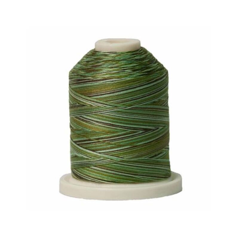 Signature Variegated 40 SM085 Grassy Greens Cotton Machine Quilting Thread 700yd