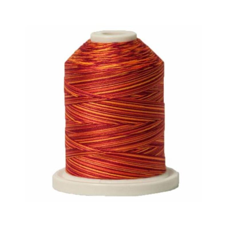 Signature Variegated 40 SM257 Poppy Blaze Cotton Machine Quilting Thread 700yd