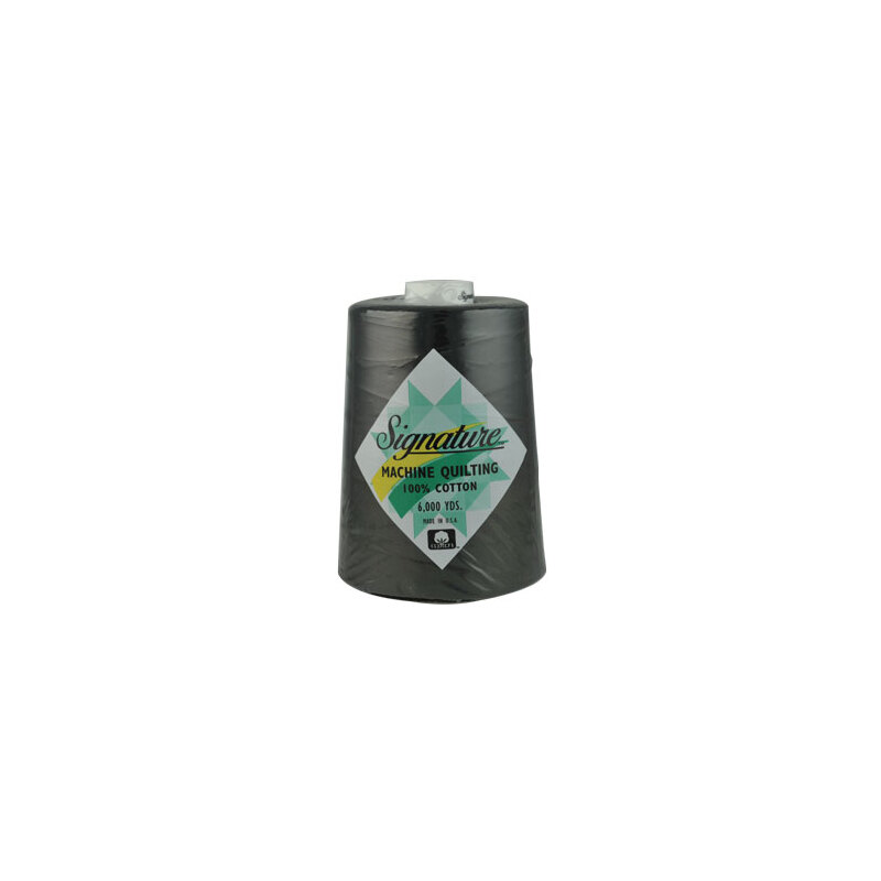Signature 40, 070 Black Cotton Machine Quilting Thread 6000yd (5487m)