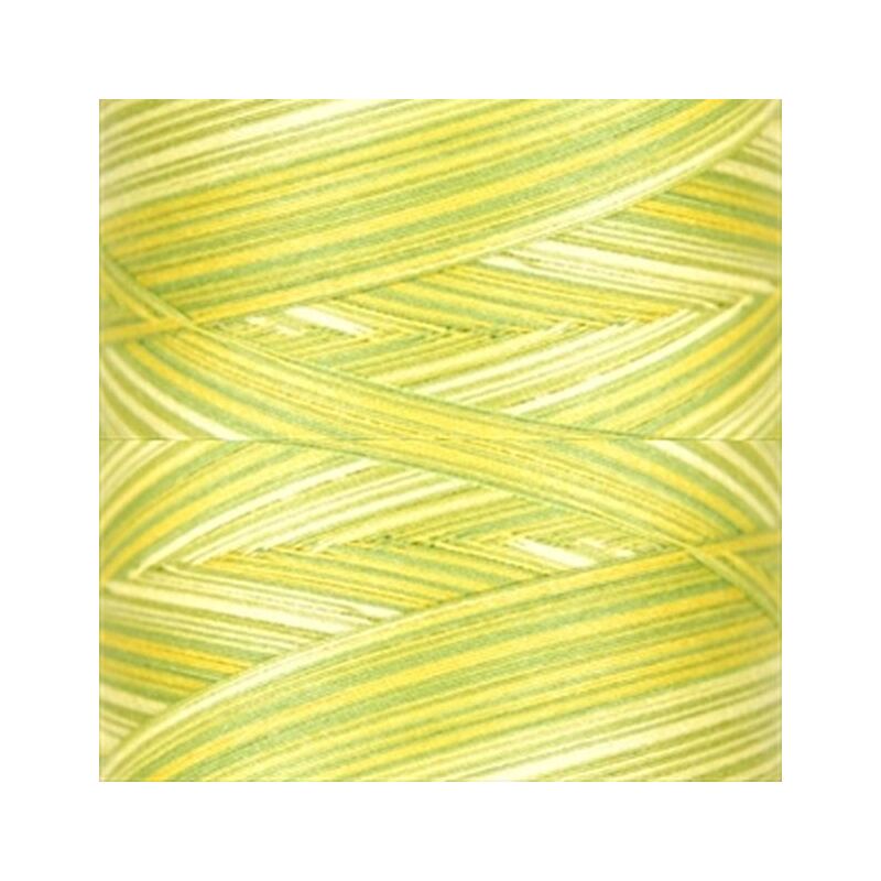 Signature Variegated 40, F150 Sun Lime Splash Cotton Machine Quilting Thread  3000yd