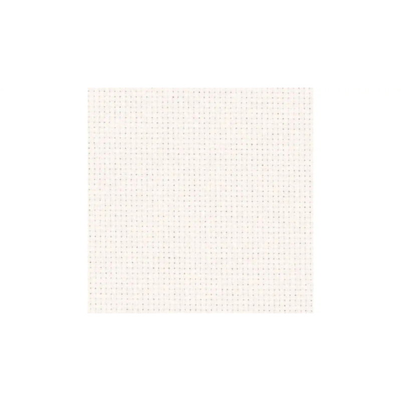 16cm REMNANT Aida Cloth 18 Count IVORY, 75cm Wide, 100% Combed Cotton