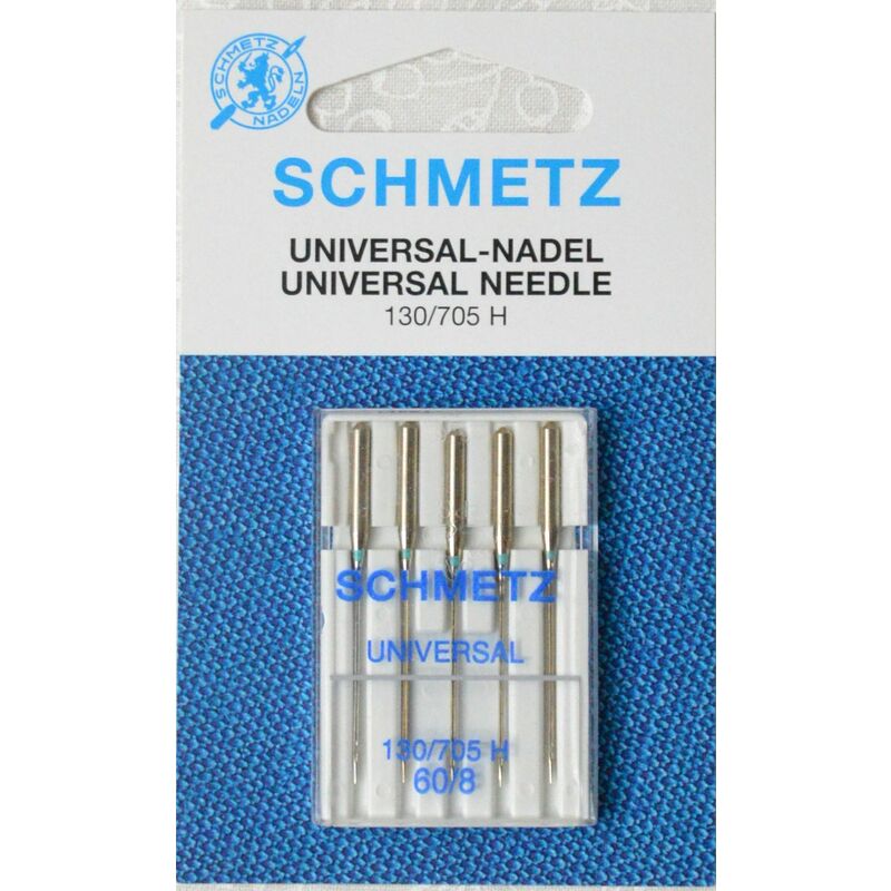 Schmetz Universal Machine Needles, Size 60 / 8, Pack of 5 Needles