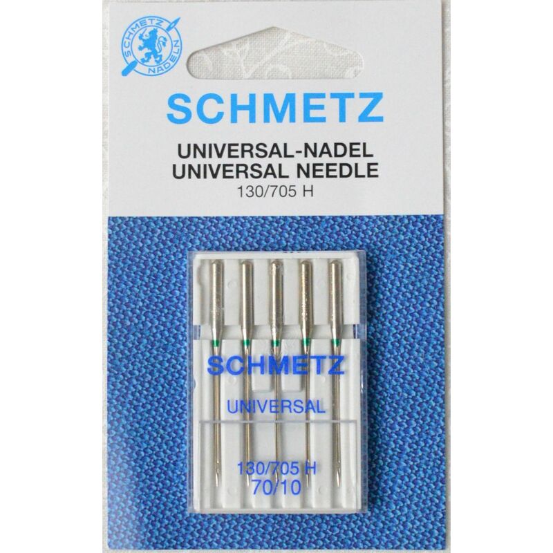 Schmetz Universal Machine Needles, Size 70 / 10, Pack of 5 Needles