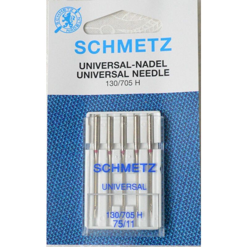 Schmetz Universal Machine Needles, Size 75 / 11, Pack of 5 Needles