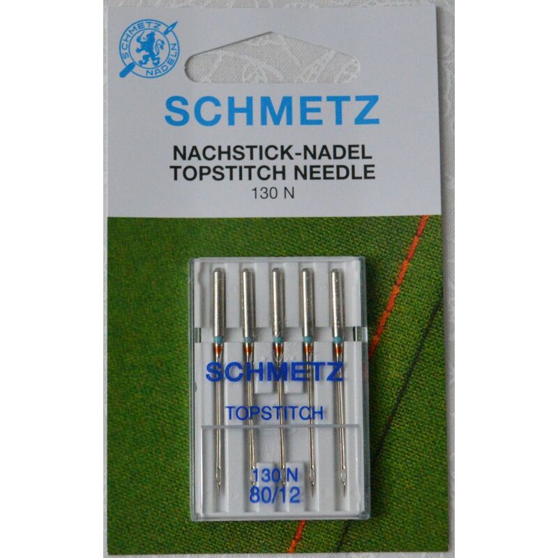Schmetz Machine Needle TOPSTITCH Size 80/12, Pack of 5 Needles